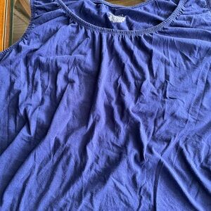 Merona Blue Cotton Blend Top